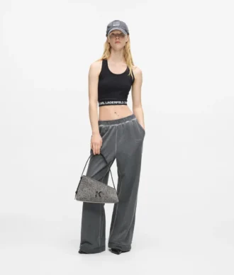 Geo denim skulderveske