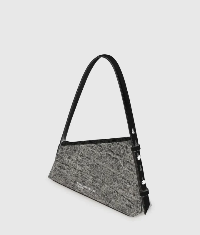 Geo denim skulderveske