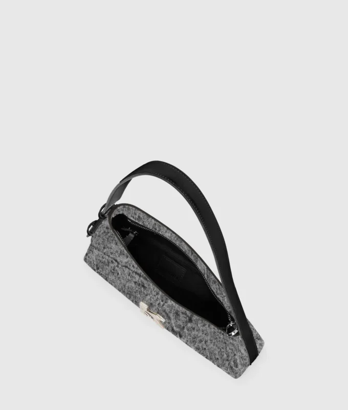Geo denim skulderveske
