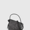 Geo mini crossbody-veske i denim