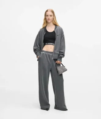 Geo mini crossbody-veske i denim