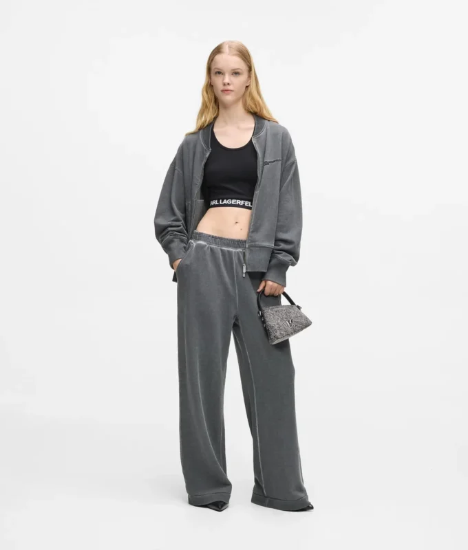 Geo mini crossbody-veske i denim