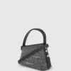 Geo mini crossbody-veske i denim