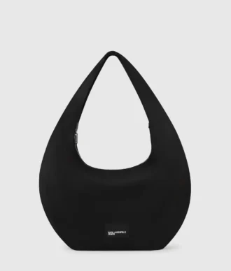 Glanset nylon hobo-veske