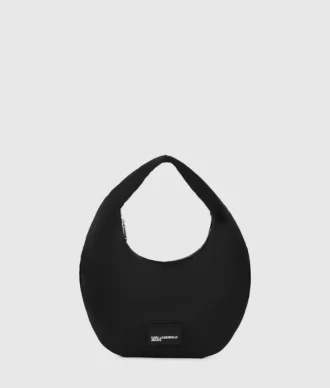 Glanset nylon skulderveske