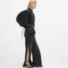 Glanset nylon skulderveske