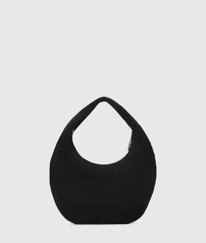 Glanset nylon skulderveske