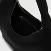 Glanset nylon skulderveske