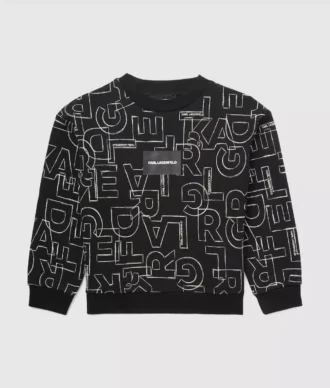 Guttesweatshirt med allover-trykk