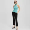HALTERNECK STRIKKET TOPP