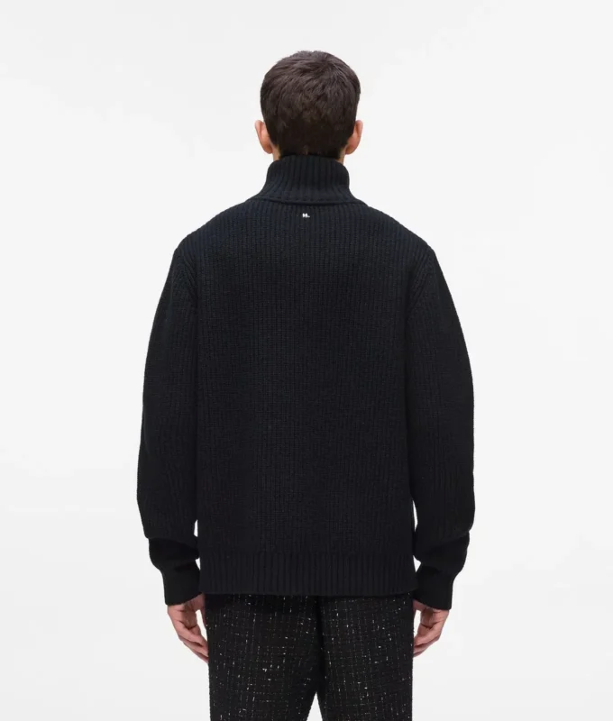 Halvzip-genser med turtleneck
