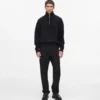 Halvzip-genser med turtleneck