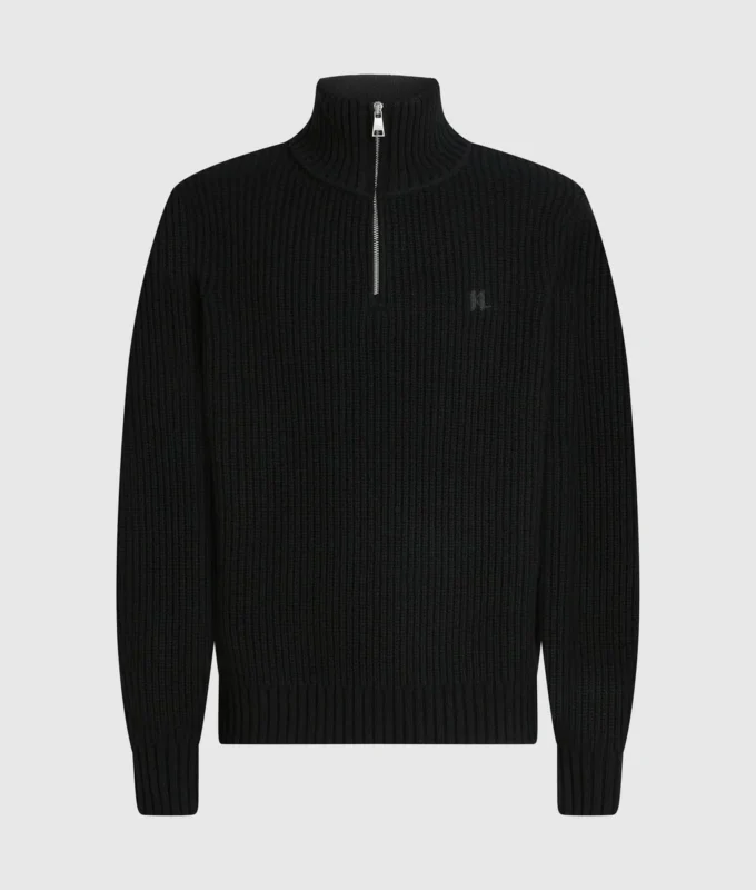 Halvzip-genser med turtleneck