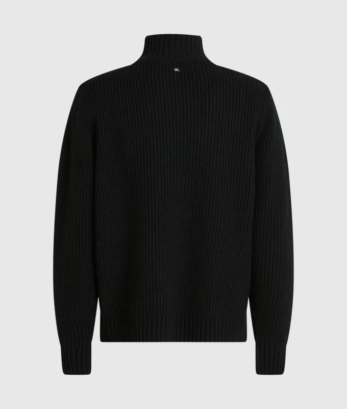 Halvzip-genser med turtleneck