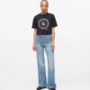 Høybuksede flared jeans