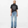 Høybuksede flared jeans