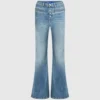 Høybuksede flared jeans