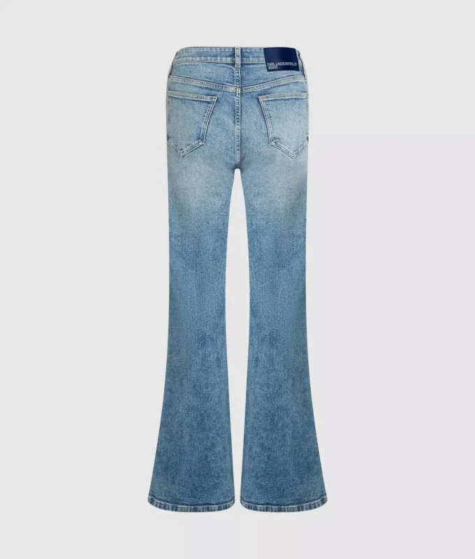 Høybuksede flared jeans