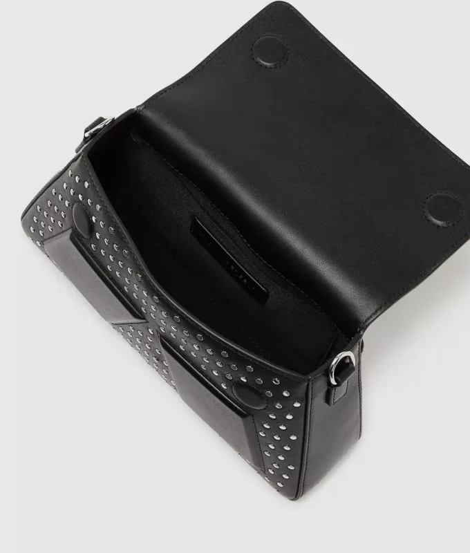 Ikon K crossbody-veske med nitter