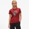 IKON KARL & CHOUPETTE RHINESTONE T-SKJORTE