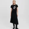 IKON KARL & CHOUPETTE RHINESTONE T-SKJORTE