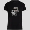 IKON KARL & CHOUPETTE RHINESTONE T-SKJORTE