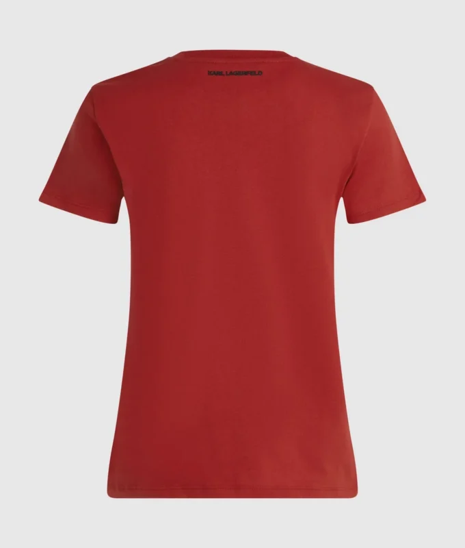 IKON KARL & CHOUPETTE RHINESTONE T-SKJORTE