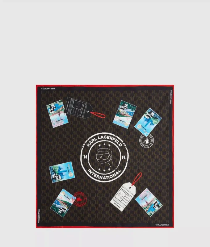 Ikon Monogram reisefrimerke-skjerf