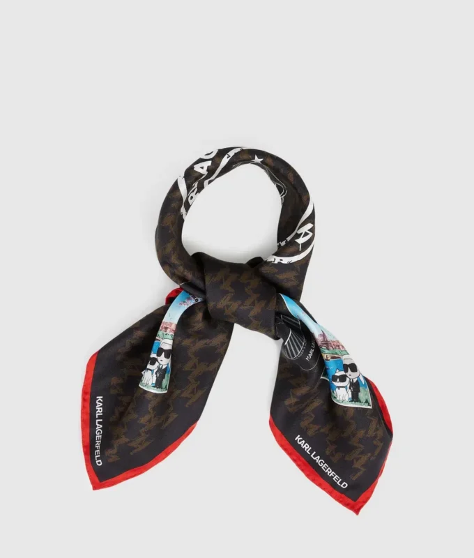 Ikon Monogram reisefrimerke-skjerf