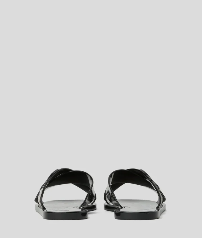 IKON NFT JELLY RHINESTONE SANDALS