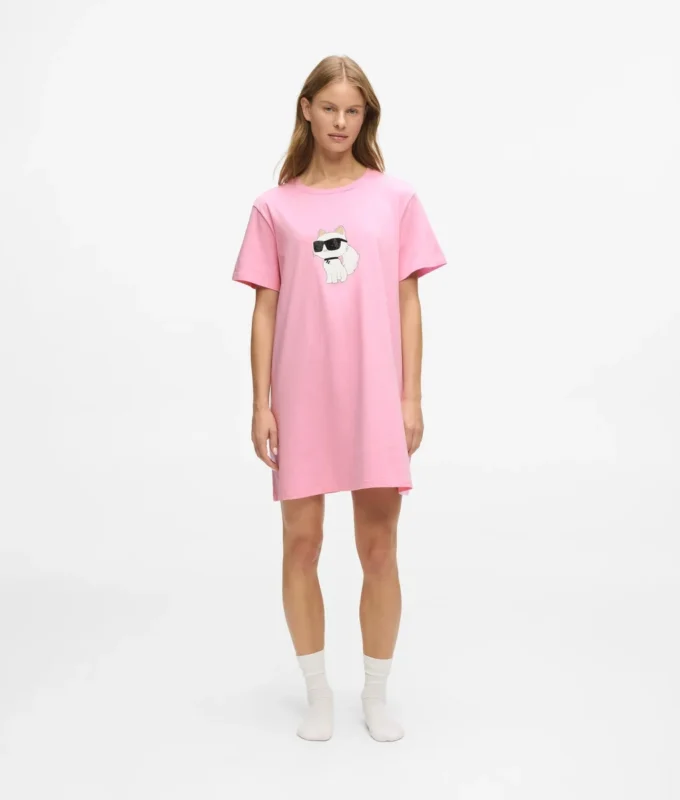 Ikon pyjamaskjole med rhinestones
