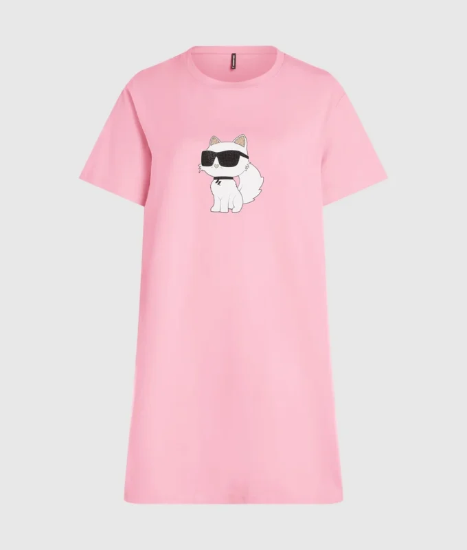 Ikon pyjamaskjole med rhinestones