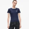 Ikon slim fit ribbet T-skjorte