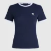 Ikon slim fit ribbet T-skjorte