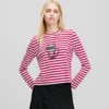 IKON STRIPE LANGERMET T-SKJORTE