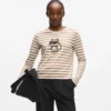 IKON STRIPE LANGERMET T-SKJORTE