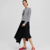 IKON STRIPE LANGERMET T-SKJORTE