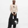 IKON STRIPE LANGERMET T-SKJORTE