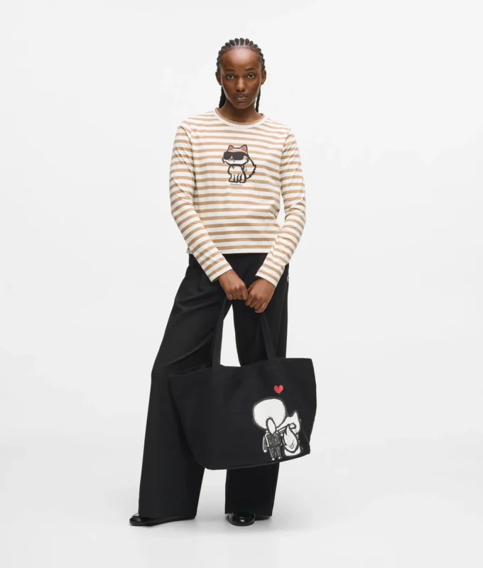IKON STRIPE LANGERMET T-SKJORTE