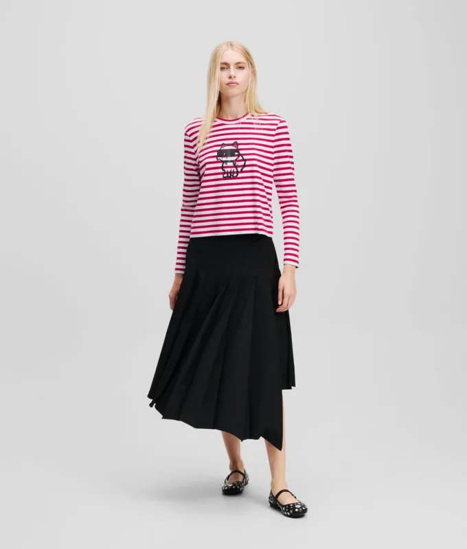 IKON STRIPE LANGERMET T-SKJORTE