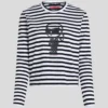IKON STRIPE LANGERMET T-SKJORTE