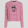 IKON STRIPE LANGERMET T-SKJORTE