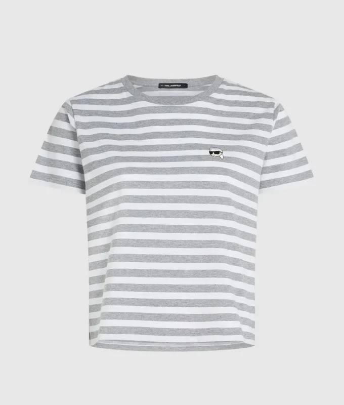 Ikon stripete T-skjorte