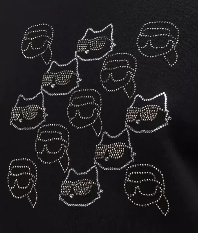 Ikon-sweatshirt med rhinestones