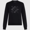 Ikon-sweatshirt med rhinestones