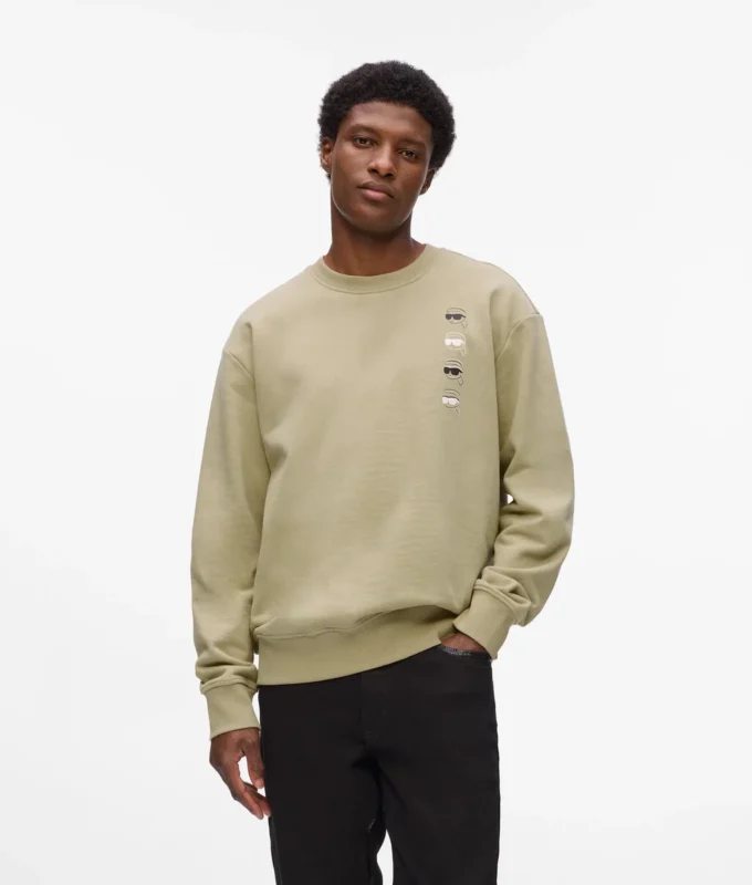 Ikon-sweatshirt med trykk