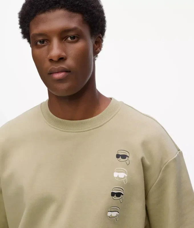 Ikon-sweatshirt med trykk