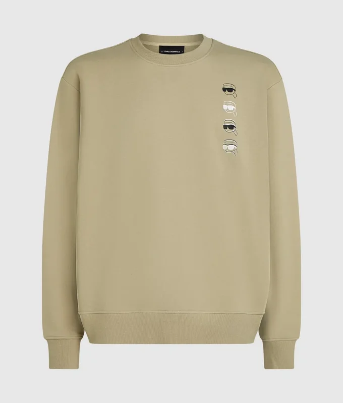 Ikon-sweatshirt med trykk