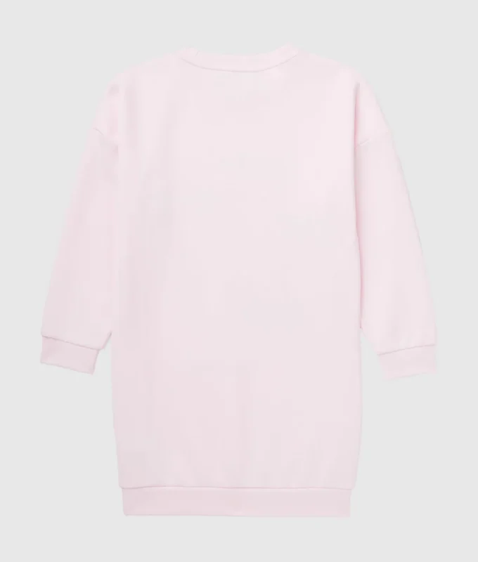 Ikon-sweatshirtkjole for jenter
