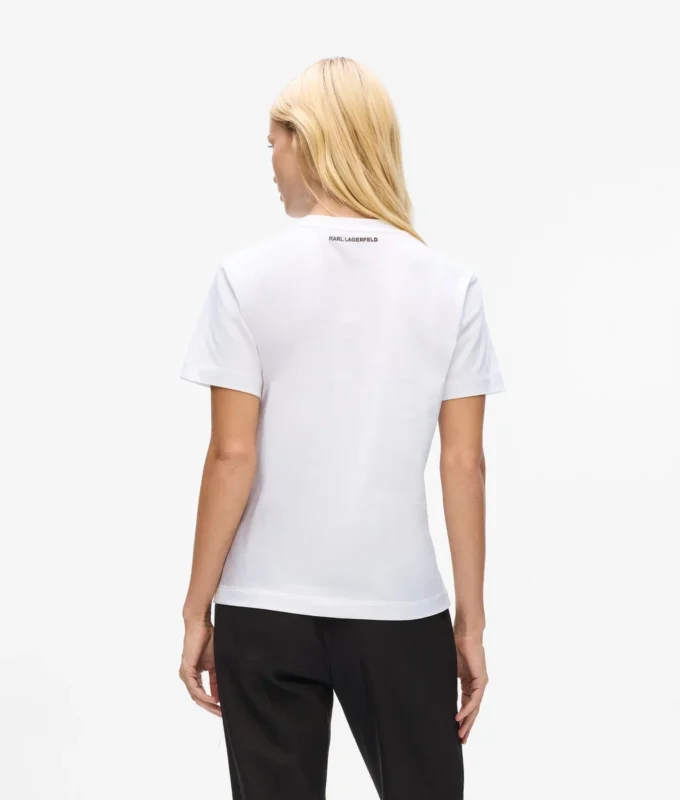 Ikon-T-skjorte med rhinestones